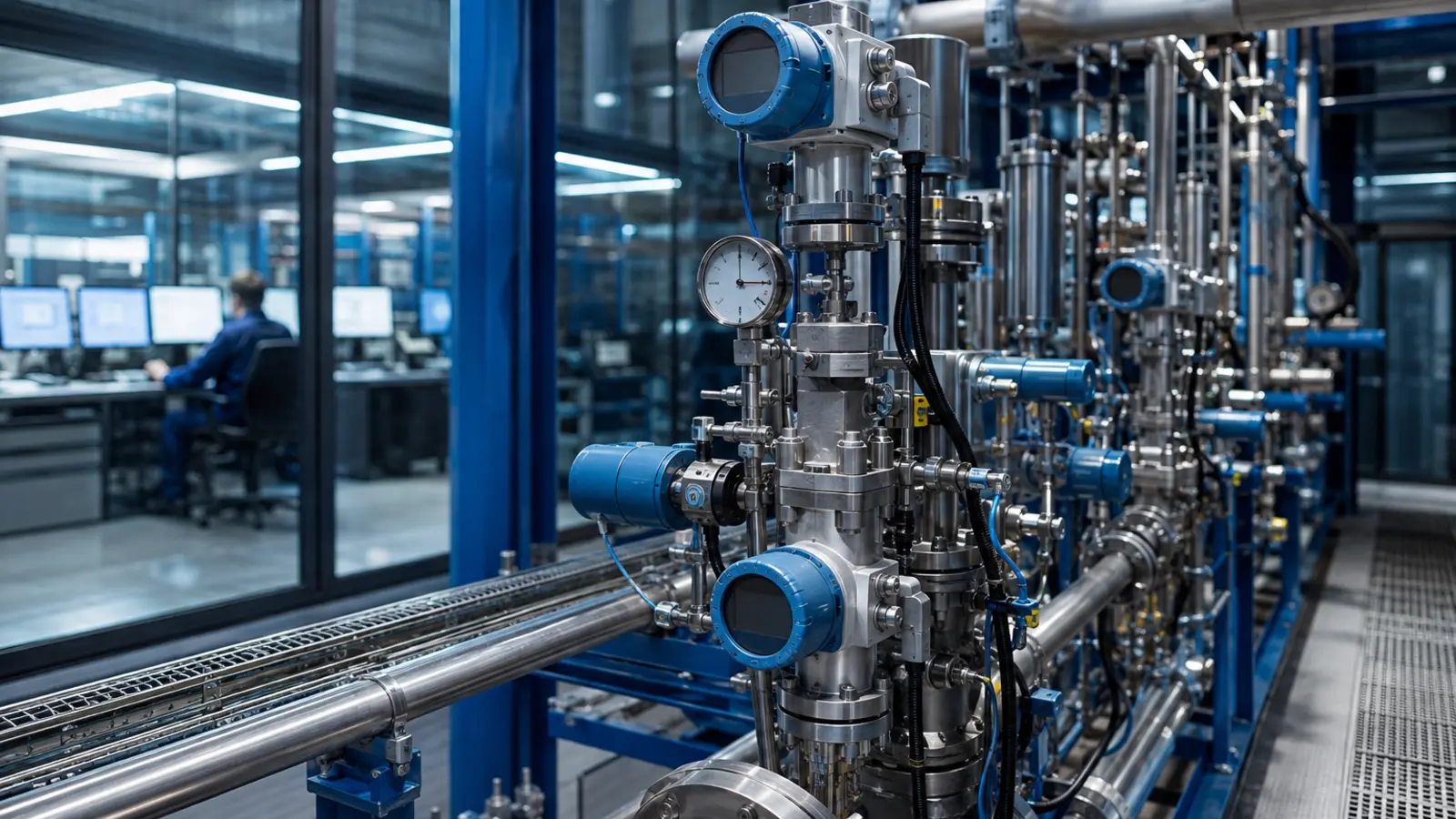 Instrumentierung und Prozessleitungen einer modernen Wasserstoffanlage